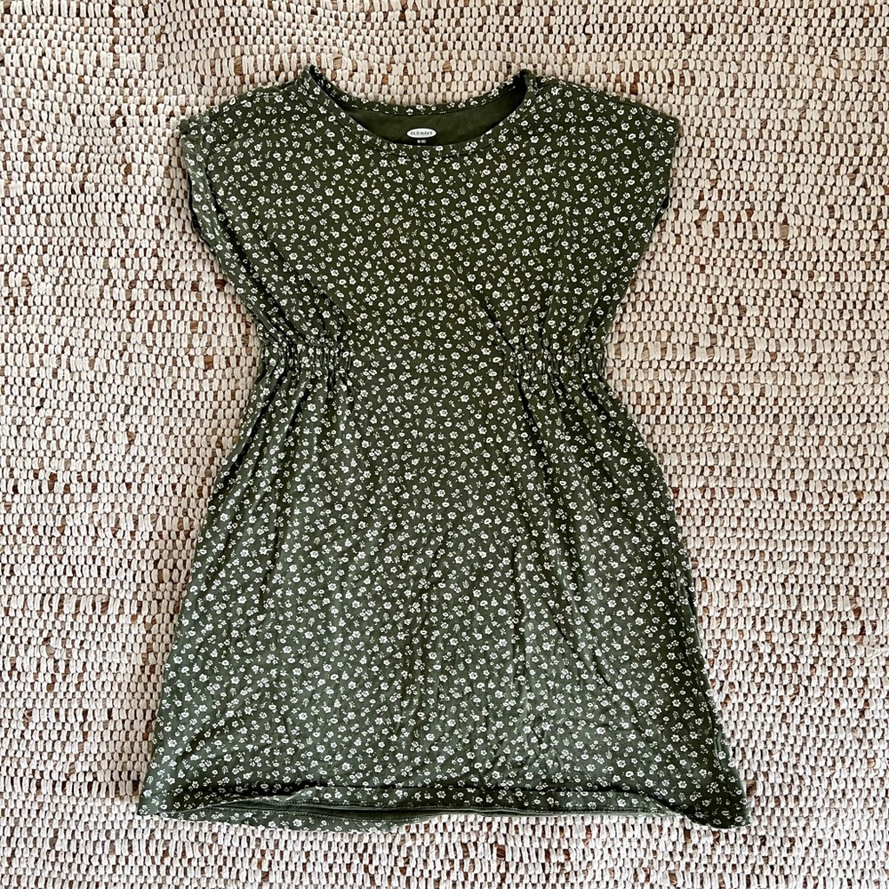 Old navy girls green dress size medium 8